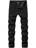 kkboxly  Men's Ripped Distressed Destroyed Skinny Fit Stretch Denim Jeans Best Sellers