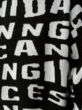 kkboxly  All Match Knitted Letter Print Sweater, Men's Casual Warm Slightly Stretch Round Neck Pullover Sweater For Fall Winter