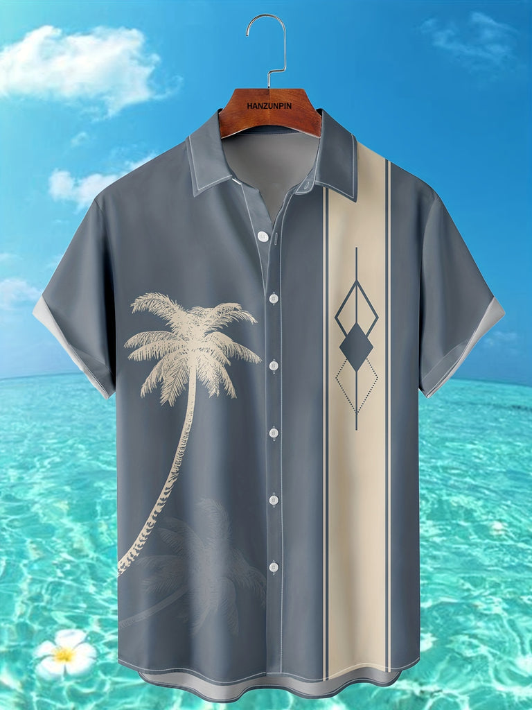 kkboxly  New Man's Hawaiian Vintage Button Down Short Sleeve Shirts Best Sellers