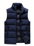 Men's Thermal Vest Sleeveless Jacket Trendy And Warm For Winter Autumn