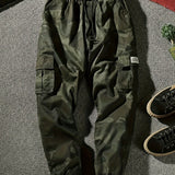 kkboxly  Camouflage Pattern Multi Pocket Cargo Panst, Men's Casual Cotton Joggers Sweatpants For All Seasons