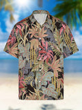 kkboxly  New Man's Hawaiian Vintage Printed Button Down Short Sleeve Shirts Best Sellers