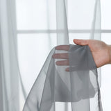 kkboxly 1pcs/set Pure Colour Sheer Voile Window Treatment With Rod Pocket Curtain Panels Suitable For Use In Kitchens, Bedrooms, And Living Rooms (white 52x84)