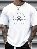 kkboxly  Spade A Print, Men's Graphic T-shirt, Casual Comfy Tees For Summer