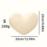 Charming Love Heart Throw Pillow - Cozy & Washable Home Decor Cushion, Perfect for All Seasons