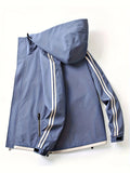 kkboxly Men's Hooded Windbreaker Jacket For Outdoor Activities