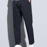 kkboxly  Plus Size Men's Solid Pants Stylish Casual Pants For Spring Fall Winter, Men's Clothing