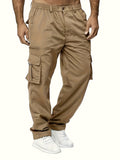 kkboxly Men's Multi Pocket Cargo Pants, Comfy Casual Pants Joggers