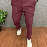 kkboxly kkboxly  Men's Elegant Slacks, Semi-formal Dress Pants For Business Banquet
