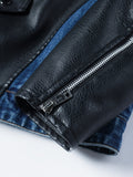 kkboxly  Men's Causal Vintage Style PU Leather Jacket