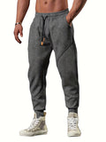 kkboxly kkboxly  Drawstring Sweatpants Loose Fit Pants Men's Casual Joggers For Men Winter Fall Running Jogging