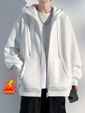 solvbao  Men's Hooded Jacket Casual Long Sleeve Hoodies With Zipper Gym Sports Hooded Coat For Spring Fall