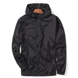 Hooded Sun Protective Jacket, Men's Breathable UV Protection Clothing,  Quick Drying  Outra Thin Lightweight Long Sleeve Rash Guard, For Summer, For Angling, Cycling, Hiking Outdoor Activities