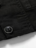 kkboxly  Men's Outdoor Casual Stand Collar Pocket Jacket Windproof Warm Coat For Autumn And Winter