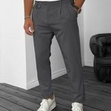 kkboxly kkboxly  Men's Elegant Slacks, Semi-formal Stretch Dress Pants For Business Banquet