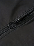 kkboxly  Men's Plain Color Casual Stand Collar Zipper Jacket With Pockets For Baseball, Sports, Walking Plus Size, Best Sellers Gifts