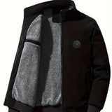 Men's Warm Fleece Corduroy Jacket For Fall Winter