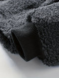 kkboxly  Men's Color Block Polar Fleece Hooded Coat For Fall Winter
