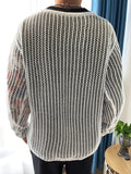 kkboxly  Men's Solid Open Knit Top