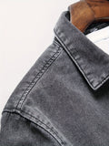 kkboxly  Men's Street Style Button Up Denim Jacket