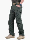 kkboxly Men's Casual Cargo Pants With Zipper Pockets, Male Joggers For Spring And Fall Outdoor