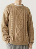 kkboxly  Men's Warm Trendy Knitted Pullover Sweater