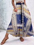kkboxly  Polka Dot Pleated Skirts, Vintage High Waist Summer Maxi Skirts, Women's Clothing