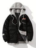 kkboxly Men's Classic Warm Hooded Jacket, Casual Zip Up Comfy Coat For Fall Winter Outdoor, Gift For Men