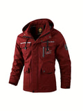 kkboxly Stay Stylish and Protected with this Men's Windbreaker Bomber Jacket - Perfect for Spring Outdoors!