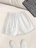 kkboxly  Drawstring Solid Shorts, Sports Casual Shorts For Summer & Spring, Women's Clothing