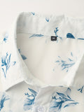 kkboxly  Flower Print Men's Casual Short Sleeve Shirt, Men's Shirt For Summer Vacation Resort