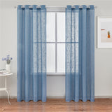 kkboxly 1pc Elegant Linen Semi Blackout Curtain - Enhance Privacy and Style with Grommet Top, Perfect for Bedroom, Living Room, and More