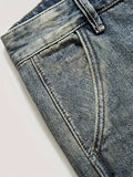 kkboxly  Men's Summer Washed Ripped Vintage Trendy Denim Shorts