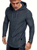 kkboxly  Men's Stylish Casual Thin Long Sleeve Athletic Hoodie