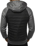 Men's Casual Zip Up Hoodie, Warm Hooded Jacket With Zipper Pocket For Sports