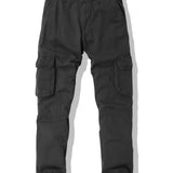 kkboxly Men's Stylish Comfy Solid Joggers With Pockets, Active Breathable Slim-fit Men's Bottom Clothing For City Walk Street Hanging Outdoor Activities