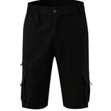 kkboxly  Men's Casual Black Cargo Shorts