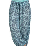 kkboxly  Boho Paisley Floral Print Harem Pants, Bohemian Loose Elastic Waist Pants For Spring & Summer, Women's Clothing