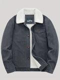 kkboxly  Men's Warm Fleece Full Zip Jacket, Lightweight Soft Coat For Winter Outdoor Recreation