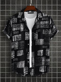 kkboxly  Men's Casual Short Sleeve Shirt, Male Hawaiian Shirt For Summer Beach Vacation