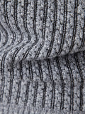 kkboxly  Men's Warm Herringbone Pattern Knitted Cardigan Jacket, Casual Stand Collar Stretch Jacket For Fall Winter