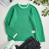 kkboxly  Men's Thermal Casual Knitted Pullover Sweater