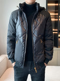 kkboxly  Men's Casual Detachable Hooded Warm Quilted Jacket For Fall Winter