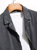 kkboxly  Men's Chic Zip Up Denim Jacket
