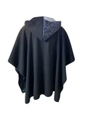 kkboxly  Men's Letter Print Trendy Hooded  Pullover Cape, Loose Fit Halloween Tops