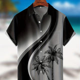 kkboxly  New Man's Hawaiian Vintage Button Down Short Sleeve Shirts Best Sellers