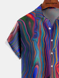 kkboxly  Men's Paisley Art Inspired Short-Sleeved Shirt Best Sellers