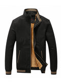 kkboxly  New Men's Cotton Full Zip Fall/Winter Fashionable Fleece Jacket