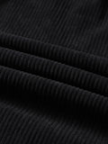 kkboxly  Warm Fleece Loose Fit Corduroy Coat, Men's Casual Stand Collar Big Pockets Jacket Coat For Fall Winter
