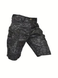 kkboxly Men's Camo Cargo Shorts: Military-Style for Running, Workouts & Sports